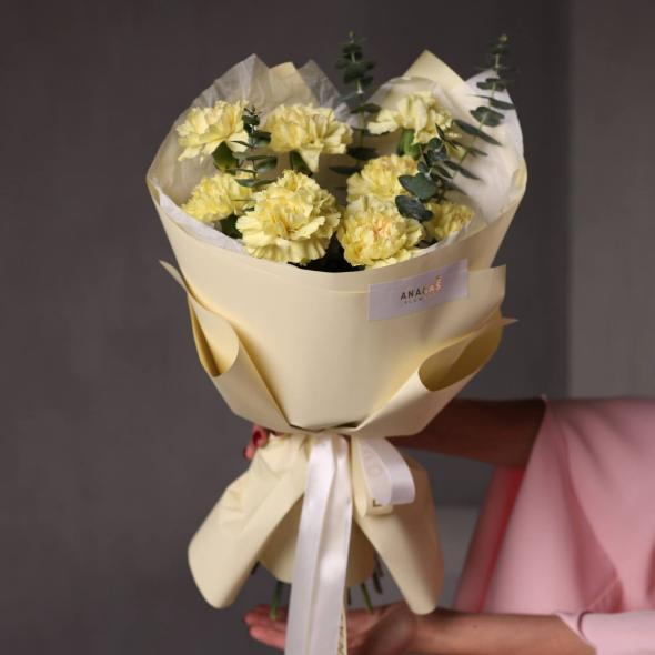 Букет из диантусов РАДОСТЬ ДУШИ (в 2-х размерах)