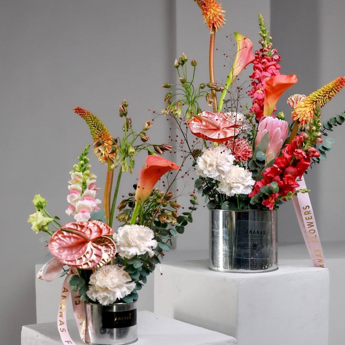 Авторская композиция Огонь и пламя (в двух размерах)