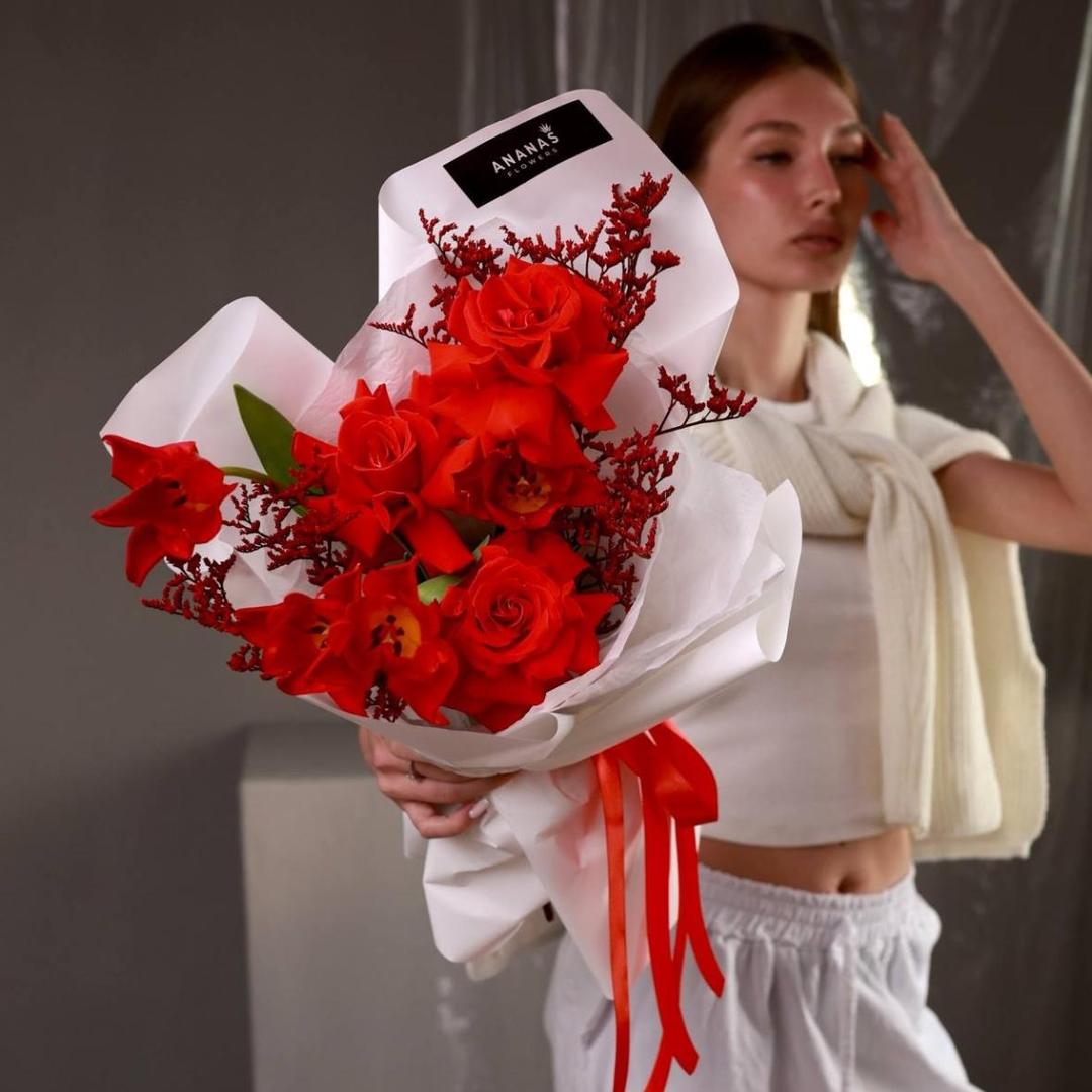 Букет Красный малахит