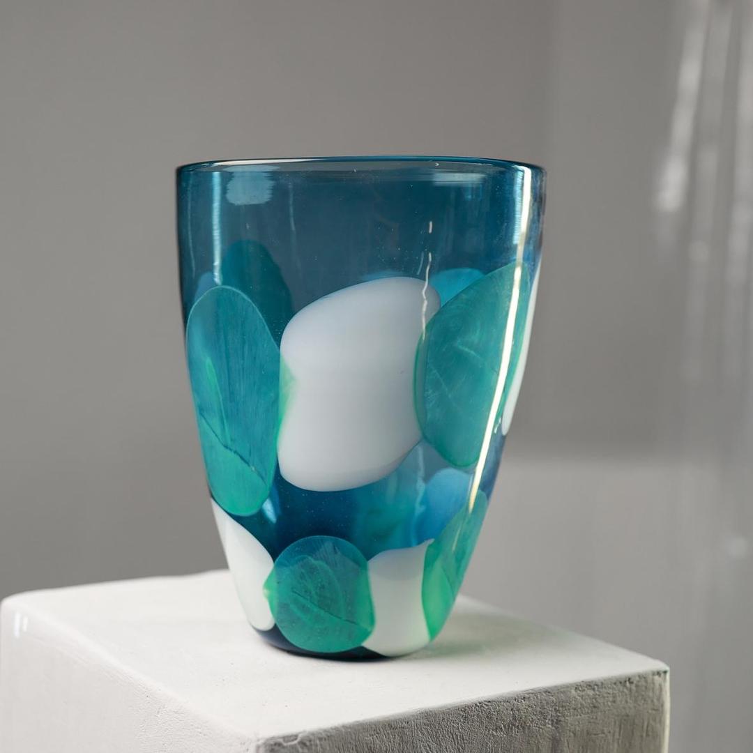 Ваза стеклянная Морской бриз