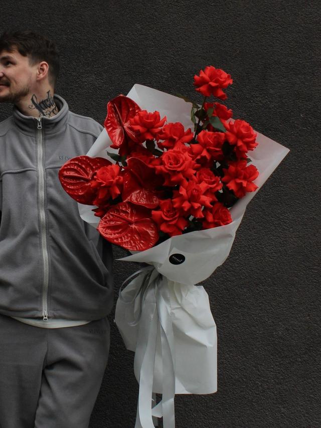 Букет Магия красного