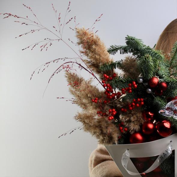 Новогодняя композиция в пакете