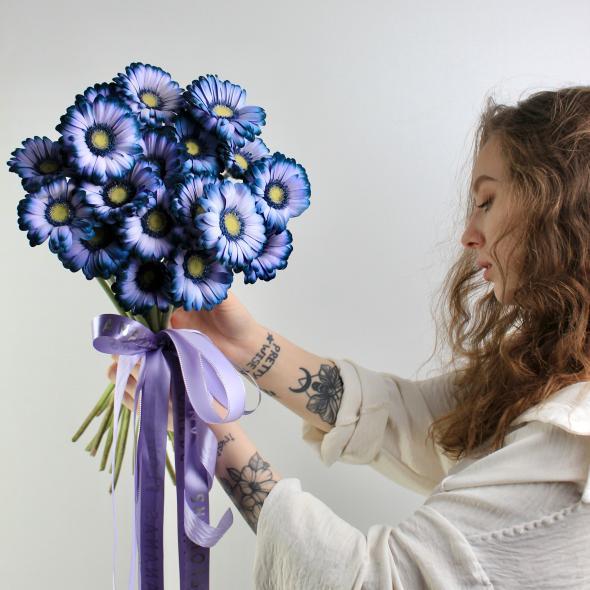 Гербера мини (крашеная)