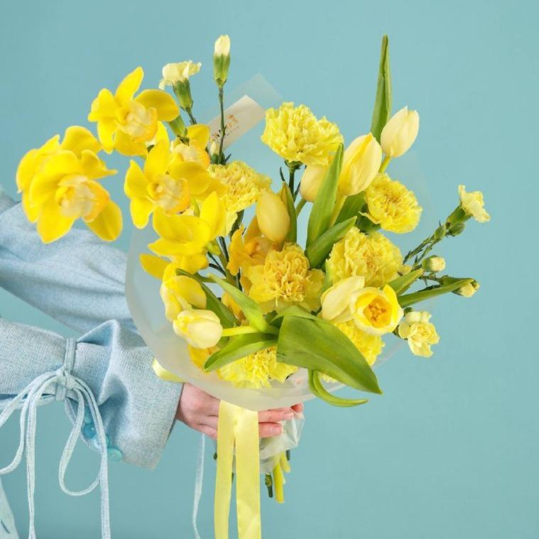 Букет Цветочное лимончелло