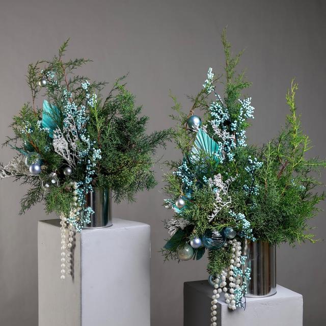 Зимняя композиция в банке Иней (в двух размерах)