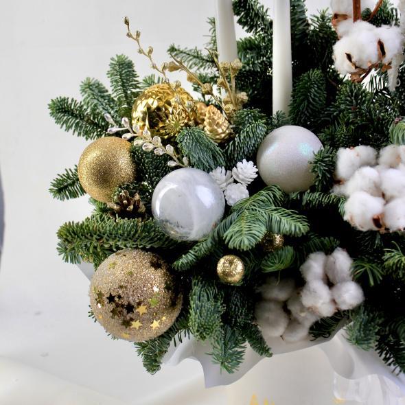 Новогодняя композиция в коробке