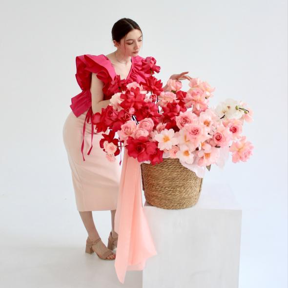 Корзина с розами Корзина с розами