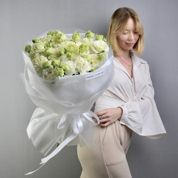 Монобукет из белой эустомы Монобукет из белой эустомы