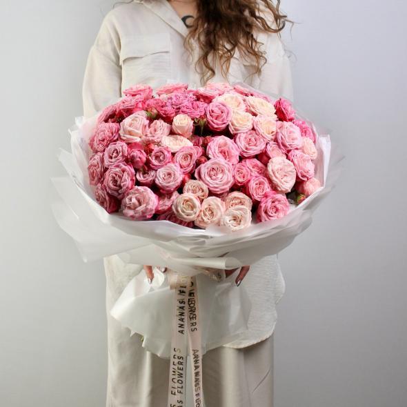 МОНОБУКЕТ ИЗ ПИОНОВИДНЫХ САДОВЫХ РОЗ МОНОБУКЕТ ИЗ ПИОНОВИДНЫХ САДОВЫХ РОЗ