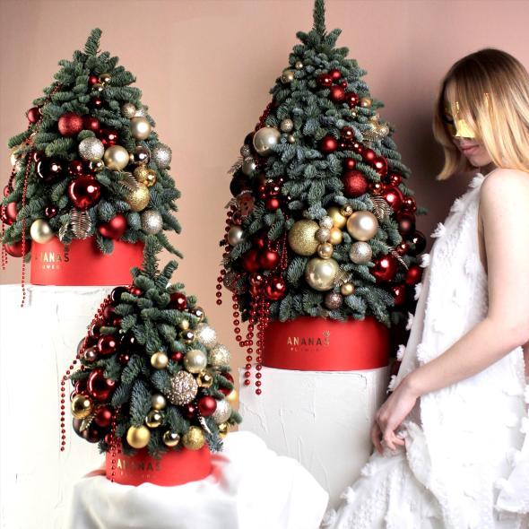 ЕЛКА В КРАСНО-ЗОЛОТОЙ ГАММЕ (В ТРЕХ РАЗМЕРАХ) ЕЛКА В КРАСНО-ЗОЛОТОЙ ГАММЕ (В ТРЕХ РАЗМЕРАХ)