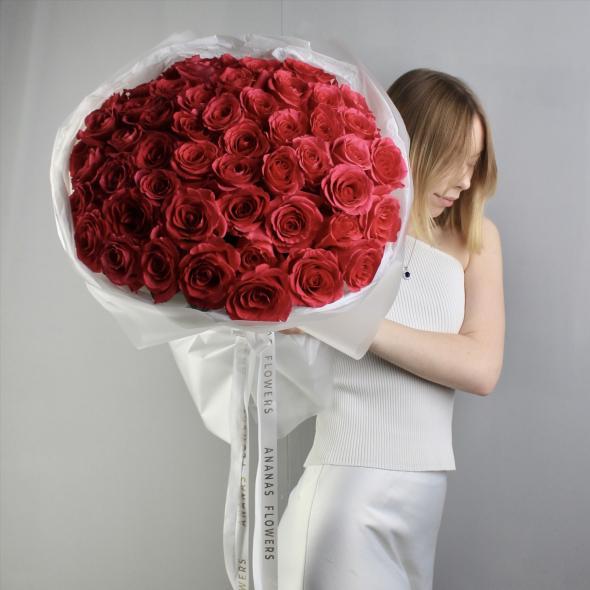 Букет из малиновых роз (в линейке 4 размера) Букет из малиновых роз (в линейке 4 размера)