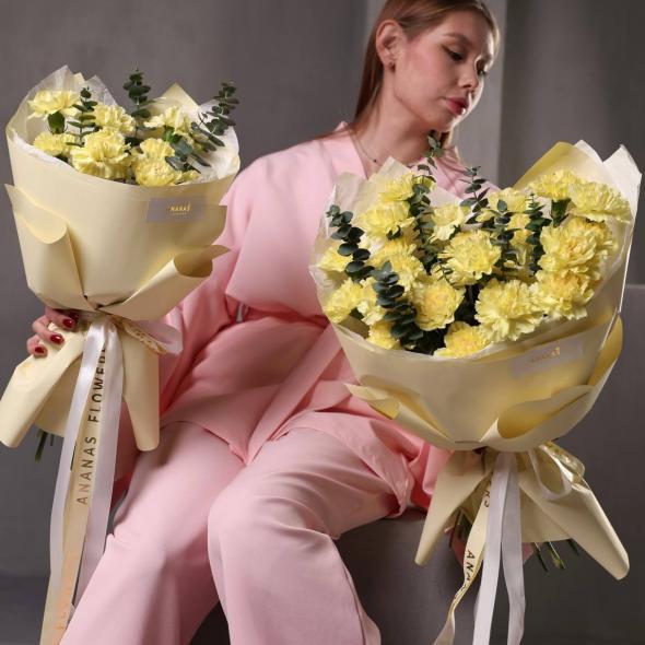 Букет из диантусов РАДОСТЬ ДУШИ (в 2-х размерах) Букет из диантусов РАДОСТЬ ДУШИ (в 2-х размерах)