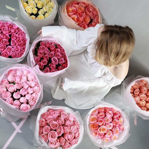 Монобукет из роз Монобукет из роз