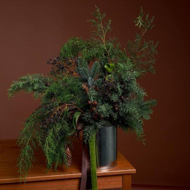 Композиция с хвоей в банке Трюфель Композиция с хвоей в банке Трюфель